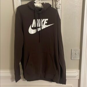 Nike Brown Sweatshirt Hoodie Classic Design
